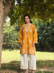 Womens Yellow Comfortable Kurti Sets