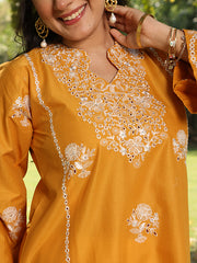 Womens Yellow Comfortable Kurti Sets
