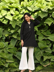 Womens Black Comfortable Kurti Sets
