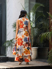 Womens Orange Comfortable Co-ord
