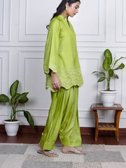 Womens Green Regular Co-ords