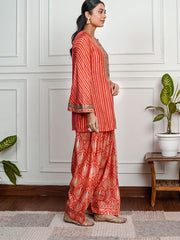 Womens Red Regular Co-ords
