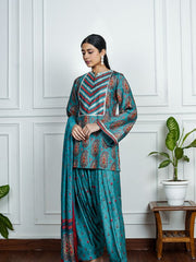 Womens Blue Regular Co-ords