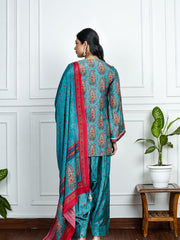 Womens Blue Regular Co-ords