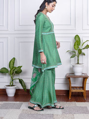 Womens Green Regular Co-ords