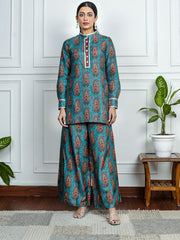 Womens Blue Regular Co-ords