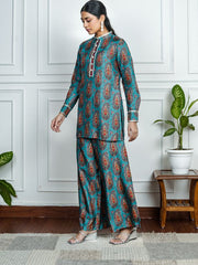 Womens Blue Regular Co-ords