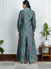 Womens Blue Regular Co-ords