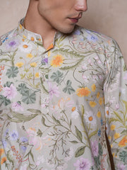 Mens Green Regular Kurta