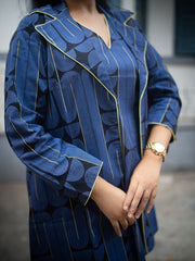 Womens Blue  Straight Dress