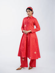 Womens Red  A-line Co-ords
