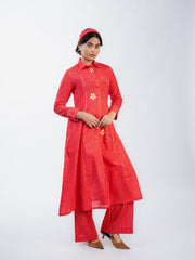 Womens Red  A-line Co-ords
