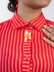 Womens Red  A-line Co-ords