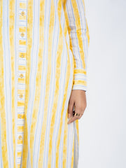 Womens Yellow  Regular Kurta Set