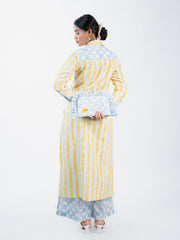 Womens Yellow  Regular Kurta Set