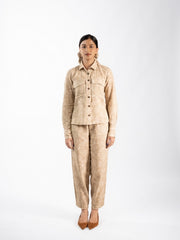 Womens Beige  Regular Co-ords