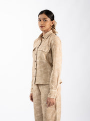 Womens Beige  Regular Co-ords