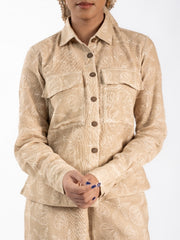 Womens Beige  Regular Co-ords