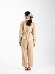 Womens Beige  Regular Co-ords
