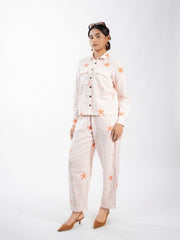 Womens Orange  Regular Co-ords