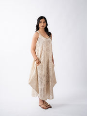Womens Beige  Regular Dresses