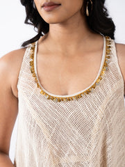 Womens Beige  Regular Dresses