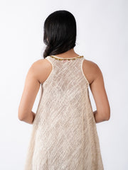 Womens Beige  Regular Dresses