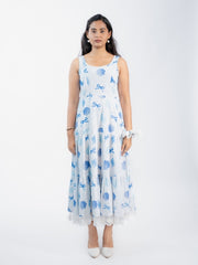 Womens White  Flared Dresses