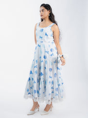 Womens White  Flared Dresses
