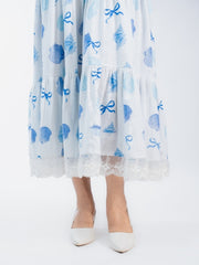Womens White  Flared Dresses