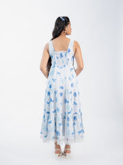 Womens White  Flared Dresses