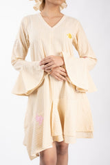 Womens Beige  Regular Dresses
