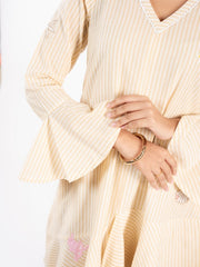 Womens Beige  Regular Dresses