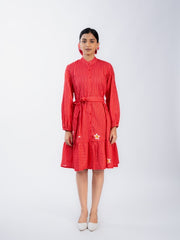 Womens Red  Regular Dresses