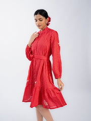 Womens Red  Regular Dresses