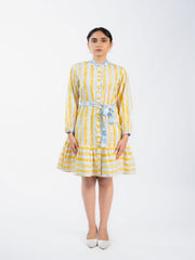 Womens Yellow  Regular Dresses