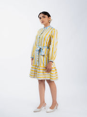Womens Yellow  Regular Dresses