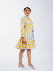 Womens Yellow  Regular Dresses