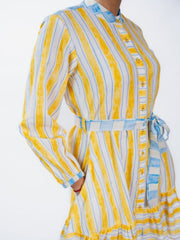 Womens Yellow  Regular Dresses