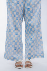 Womens Blue Regular Pant