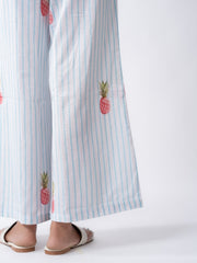 Womens Firoji Stripes Regular Pant