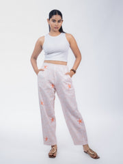 Womens Orange  Regular Pant
