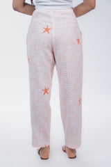 Womens Orange  Regular Pant