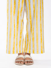 Womens Yellow  Regular Pant