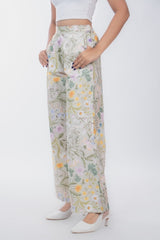 Womens Pastel Green Regular Pant