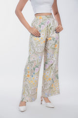 Womens Pastel Green Regular Pant