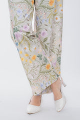 Womens Pastel Green Regular Pant