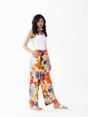 Womens Orange   Regular Pant