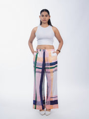 Womens Multicolor Regular Pant