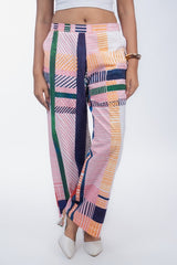 Womens Multicolor Regular Pant